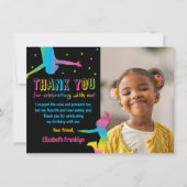 Rainbow Trampoline Park Kids Birthday Bedankkaart (Voorkant)