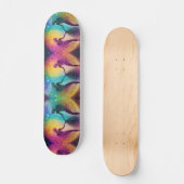 Rainbow Trance Disco Kosmische Galaxy Soulmates Sk Skateboard (Voorkant)