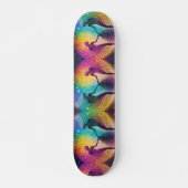 Rainbow Trance Disco Kosmische Galaxy Soulmates Sk Skateboard (Voorkant)