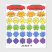 Rainbow Travel Affirmations Sjabloon van 30