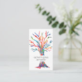 Rainbow Tree Art Therapist Carte de visite (Debout devant)