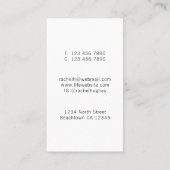 Rainbow Tree Art Therapist Carte de visite (Dos)