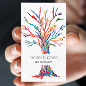 Rainbow Tree Art Therapist Carte de visite