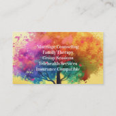 Rainbow Tree Counseling Therapie Psychotherapie Visitekaartje (Achterkant)