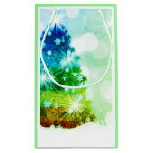 Rainbow Tree Gift Bag Klein Cadeauzakje (Achterkant)