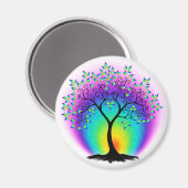 Rainbow Tree of Life Magnet Magneet (Voorkant / Achterkant)
