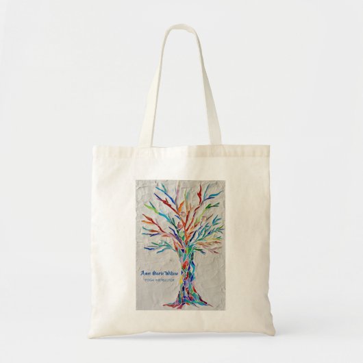 Rainbow Tree Yoga Instructor Tote Bag (Voorkant)