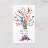 Rainbow Tree Yoga Studio Carte de visite (Devant)