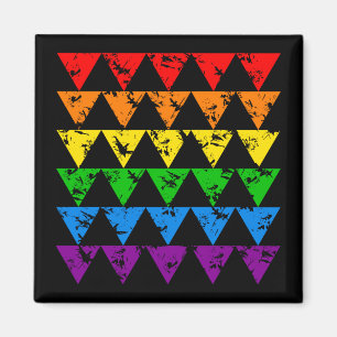 Rainbow Triangles magnet Magneet