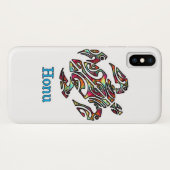 Rainbow Tribal Hawaiian Zee Turtle Case-Mate iPhone Case (Achterkant (horizontaal))