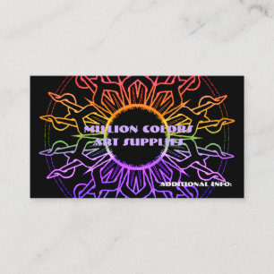 Rainbow Tribal Sun Carte de visite