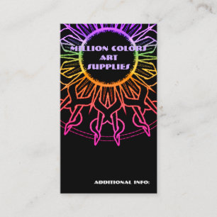 Rainbow Tribal Sun Visitekaartje 2