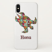 Rainbow Tribal Zee Turtle on White Case-Mate iPhone Case (Achterkant)