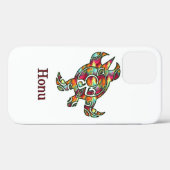 Rainbow Tribal Zee Turtle on White Case-Mate iPhone Case (Achterkant (horizontaal))