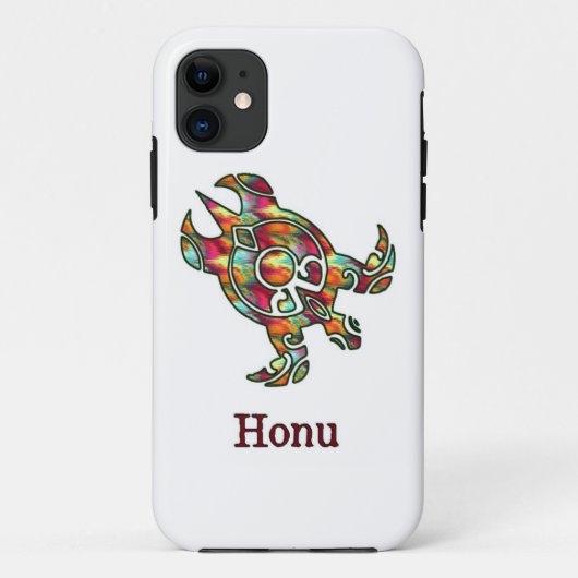 Rainbow Tribal Zee Turtle on White Hoesje-Mate iPh Case-Mate iPhone Case (Achterkant)