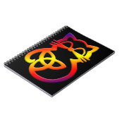 Rainbow Trinity Knot Celtic Carnet de chat (Côté gauche)