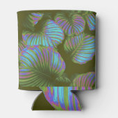 Rainbow Tropical Leaves Blikjeskoeler (Achterkant)