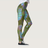 Rainbow Tropical Leaves Leggings (Rechts)