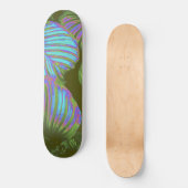 Rainbow Tropical Leaves Skateboard (Voorkant)