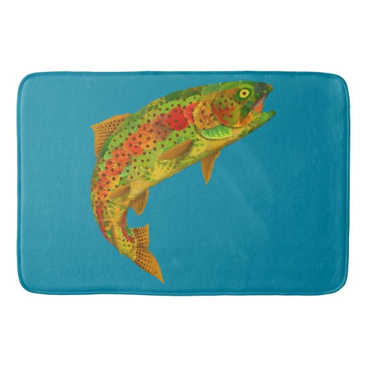 Rainbow Trout 5 van Aspen Leaf Badmat (Voorkant)