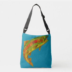 Rainbow Trout 5 van Aspen Leaf Crossbody Tas