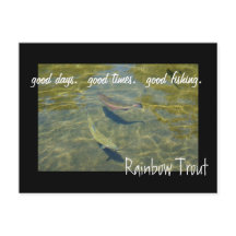Rainbow Trout briefkaarten Good Days Times Vist