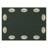 Rainbow Trout Bum Fly Fishing Green Cotton Tafelkleed (Voorkant (Horizontaal))