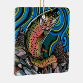 Rainbow Trout Ceramic Ornament (Rechts)