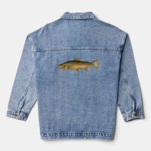 Rainbow Trout Denim Jacket (Achterkant)