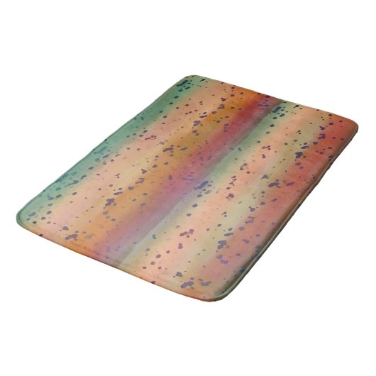 Rainbow Trout Fish Skin Fun Speckled Pattern  Badmat (Gekanteld)