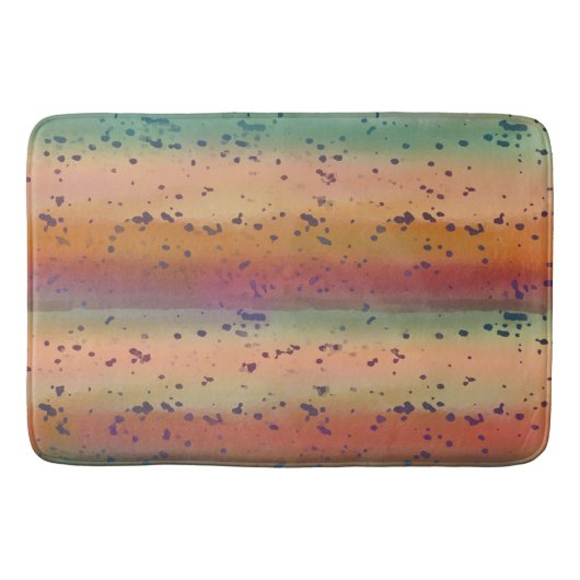 Rainbow Trout Fish Skin Fun Speckled Pattern  Badmat (Voorkant)
