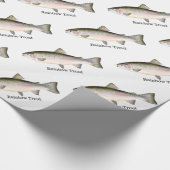 Rainbow Trout Fishing Pattern Cadeaupapier (Hoek)