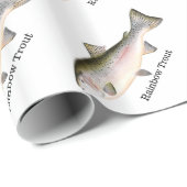 Rainbow Trout Fishing Pattern Cadeaupapier (Rol Hoek)