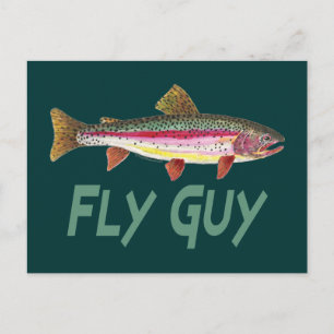Rainbow Trout Fly FIshing Briefkaart
