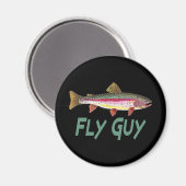 Rainbow Trout Fly FIshing Magneet (Voorkant / Achterkant)