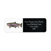 Rainbow Trout Fly Fishing Return Address Labels (Voorkant)