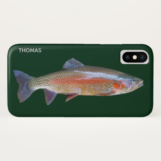 Rainbow Trout iPhone X Coque (Dos (Horizontal))