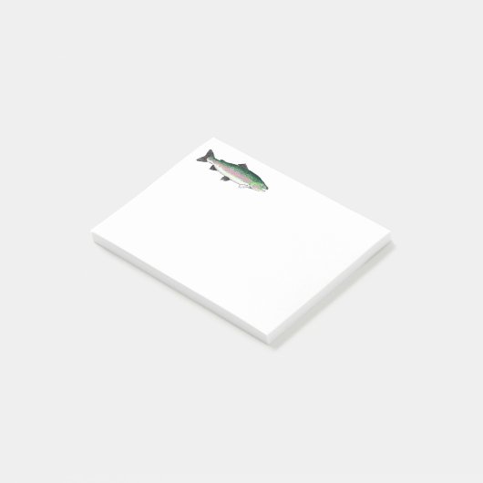 Rainbow Trout Post-it Notes (Schuin)