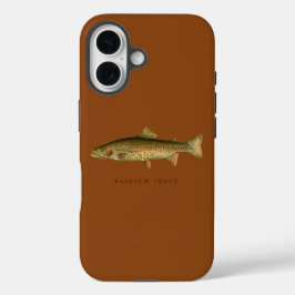 Rainbow Trout Saddle Brown iPhone 16 Hoesje