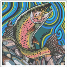 Rainbow Trout Vinyl Sticker