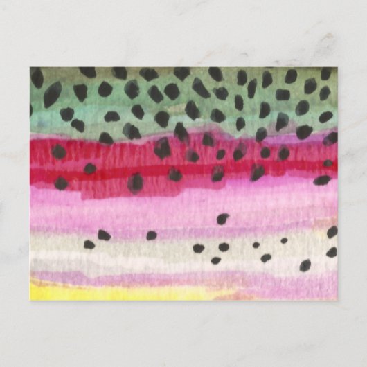 Rainbow Trout Vist Briefkaart (Voorkant)