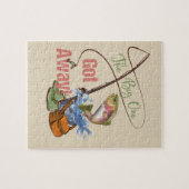 Rainbow Trout Vist - de grote is weg Legpuzzel (Horizontaal)