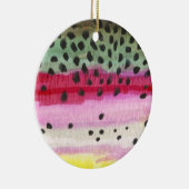 Rainbow Trout Vist Keramisch Ornament (Rechts)