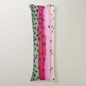 Rainbow Trout Vist Lichaamskussen (Voorkant Verticaal)