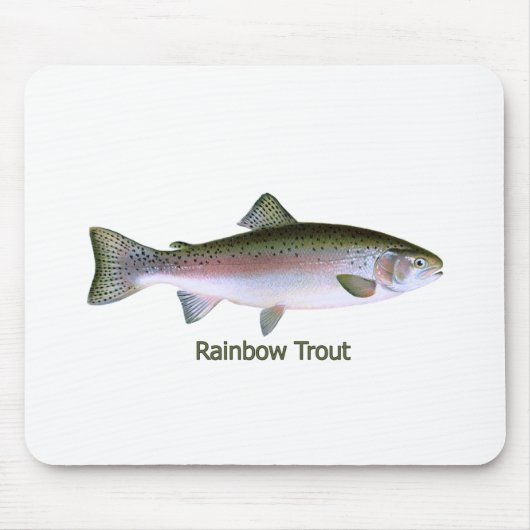 Rainbow Trout Vist Logo Muismat (Voorkant)