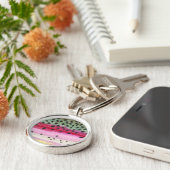 Rainbow Trout Vist Sleutelhanger (Zijkant)