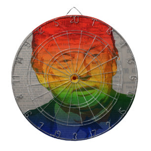 Rainbow Trump Dartbord