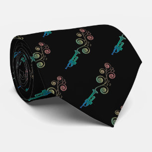Rainbow Trumpet Pattern laat het Jazz Stropdas zie