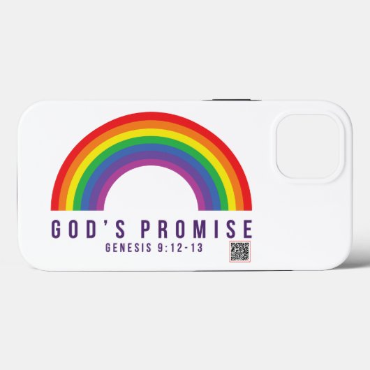 Rainbow Truth God's Promise iPhone case (Achterkant (horizontaal))
