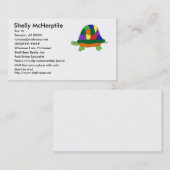 Rainbow Turtle visitekaartje (Voorkant / Achterkant)